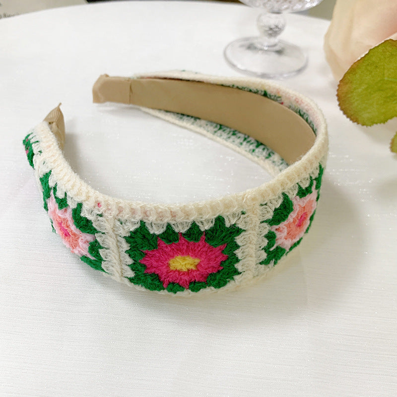 Ethnic Style Embroidery Floral New Chinese Style Headband Hair Accessories