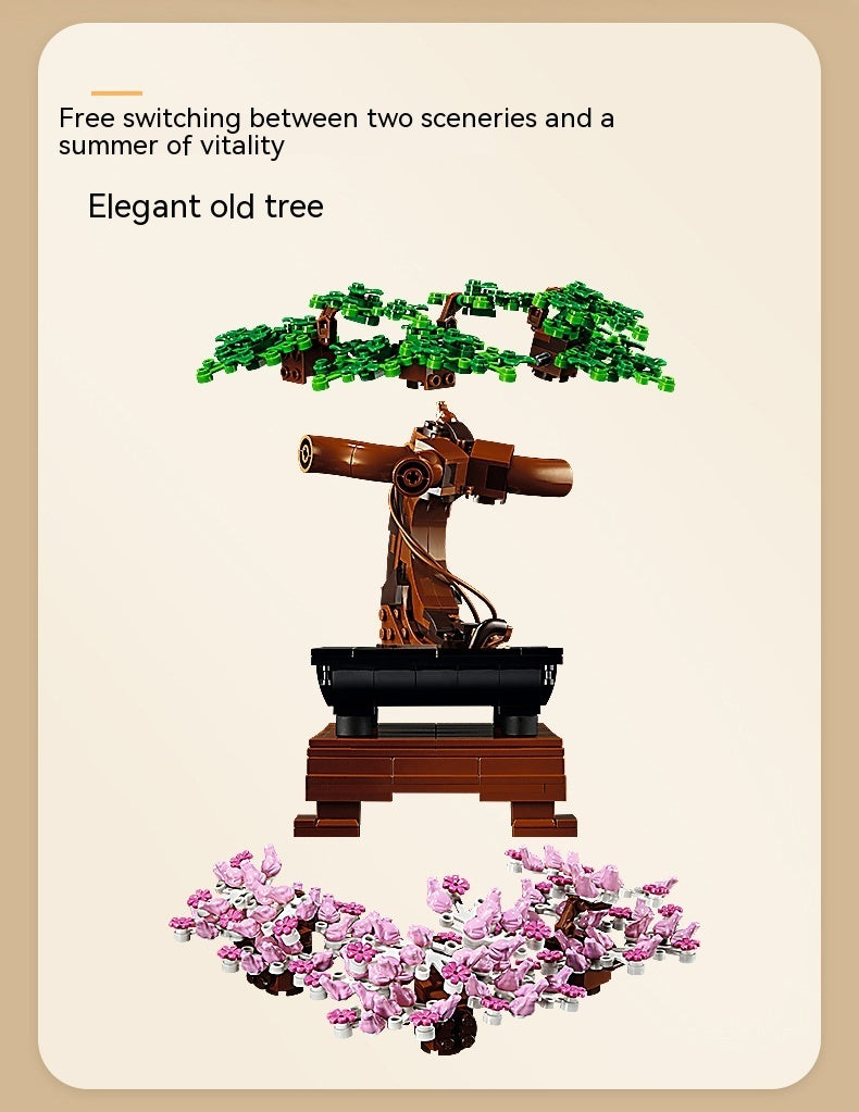 Assembling Building Blocks X19004 Bonsai Ornaments