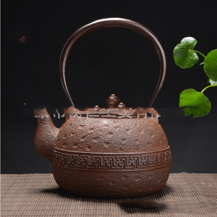 Cast iron teapot