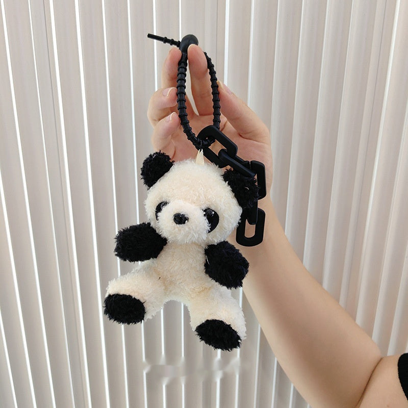 Panda Cute Plush Pendant Car Keychain