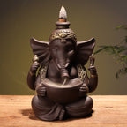 Creative Home Furnishings God of Wealth Backflow Incense Burner