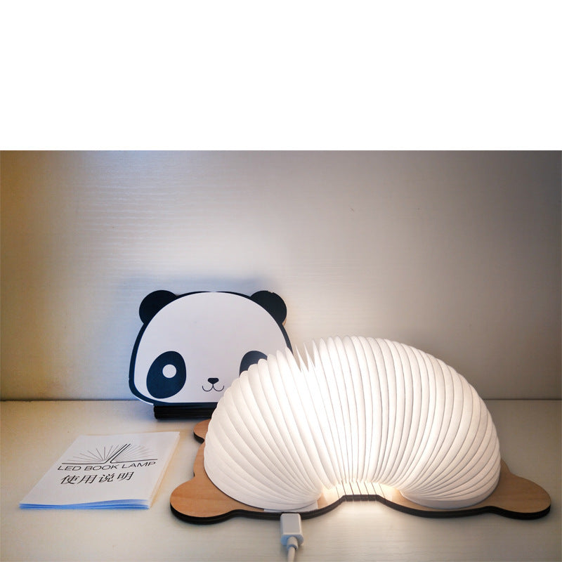 Panda book light colorful LED book light