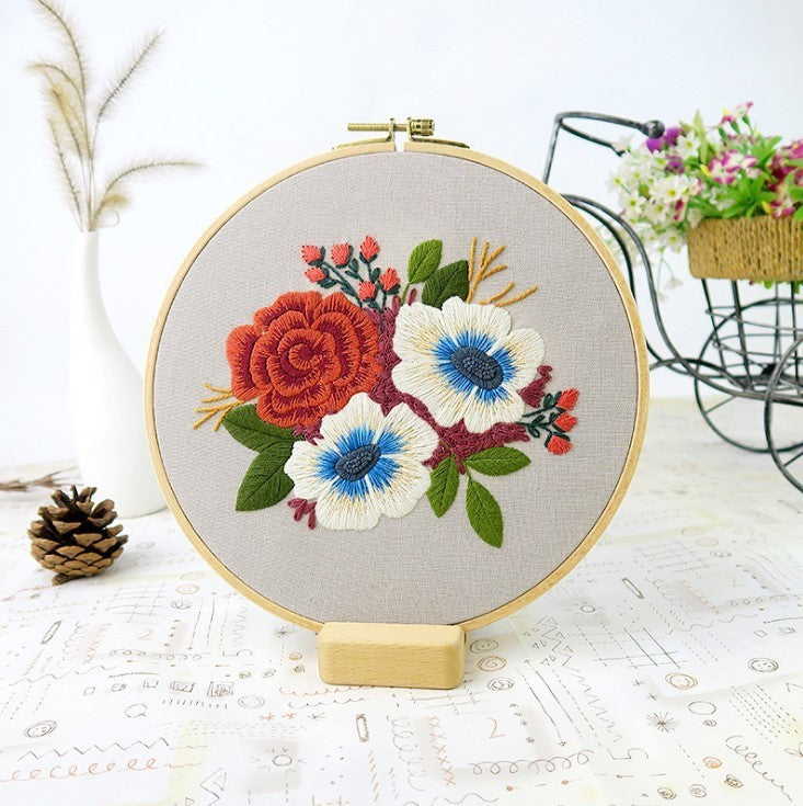 Lu Embroidery Handmade Embroidery Diy Hanging Painting Material Package