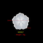 Flower Tea Tray Coaster Mold Set Flower Card DIY Handmade Crystal Glue Silicone Tray Petals