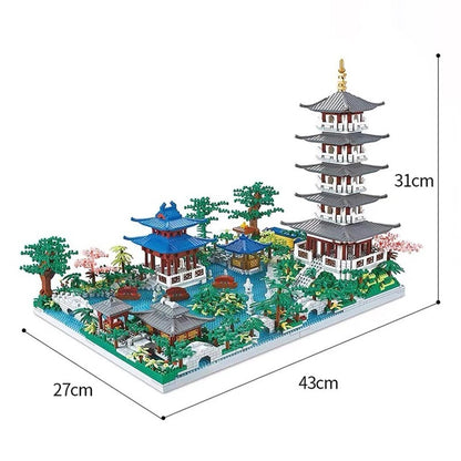 Oriental Garden Leifeng Tower Hangzhou Diamond Micro-particle Building Blocks