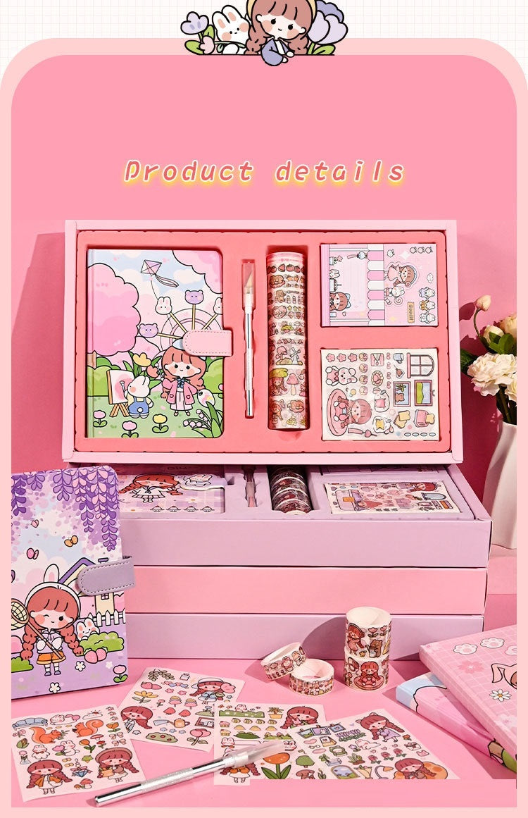 Cute Journal Gift Set - Notebook & Stickers - China Creative Hub