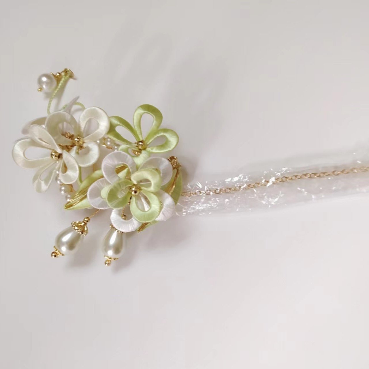 Creative Antique Style Non-legacy Flower-wrapped Hairpin Brooch-4