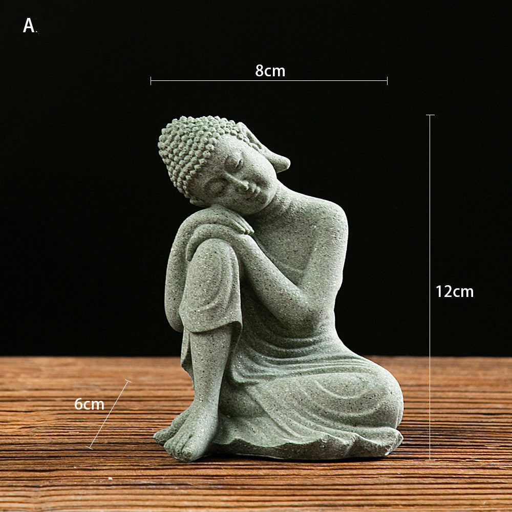 Creative entrance Zen new Chinese style home Buddha statue decoration