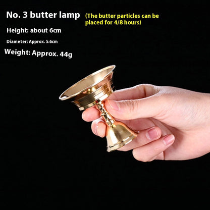 Pure Copper Butter Lamp Holder For Buddha Worship