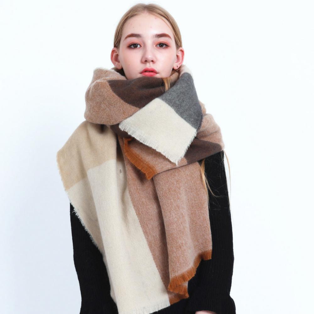 Cashmere plaid scarf