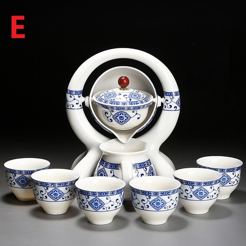 Chinese Tea Ceremony Blue and White Ceramics Teapot Tea Set
