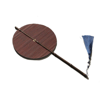 Thin Bamboo Silk Full Bamboo Waist Fan Can Be Rotated, Curled And Folded