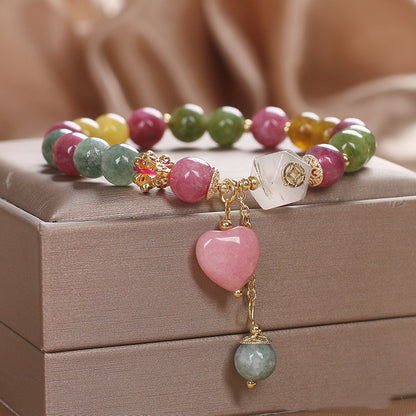 Women's New Chinese-style Natural Color Tourmaline Bracelet