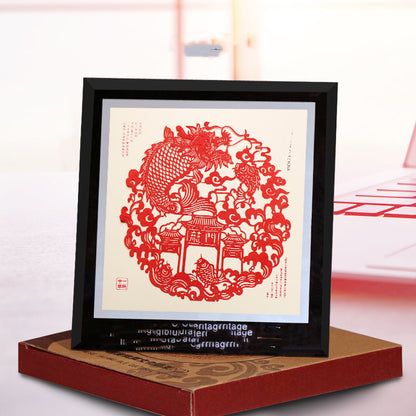 Chinese style paper-cut ornaments folk culture paper-cut paintings