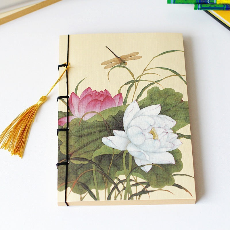 Chinese Style Retro Famous Painting Thread-bound Tassel Notebooks