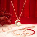 Sterling Silver Jade Dragon Necklace Zodiac Jewelry for Women-1