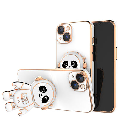 Panda Astronaut iPhone 14 Series Lazy Mobile Phone Case Holder