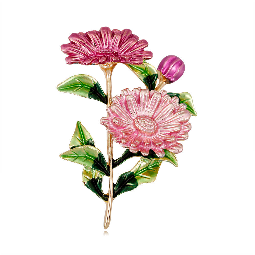 Fashion temperament small daisy Brooch lady Brooch Pin