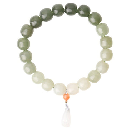 New Jadeite Lotus Ornament Bracelet