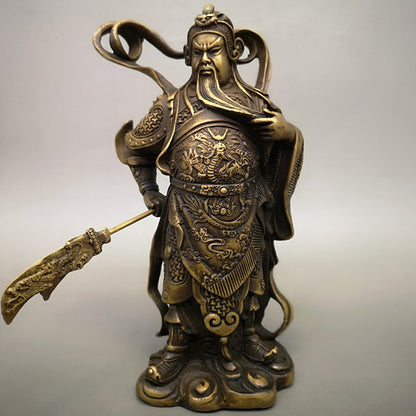 Pure Copper Sword Loyal Guan Gong Ornaments