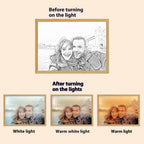 Custom LED Light Painting Personalized Photo Night Lamp Gift-4