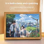 Custom LED Light Painting Personalized Photo Night Lamp Gift-2