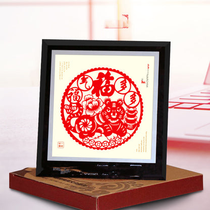 Chinese style paper-cut ornaments folk culture paper-cut paintings