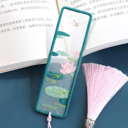 Embroidery Diy Handmade Self-embroidered Bookmark Material Bag