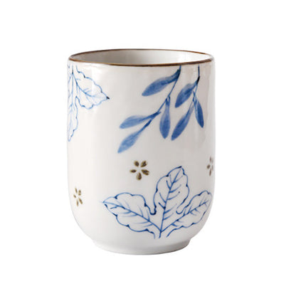 Household Straight Cup Colored Glaze Ceramic Teacup-8