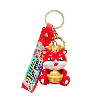 Creative Fashion Small Dragon Chinese New Year  Keychain