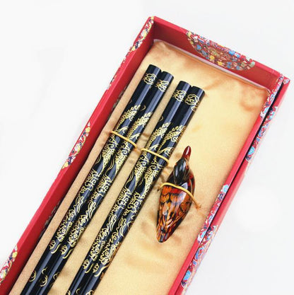 Chinese creative dragon pattern gift chopsticks Chinese souvenirs