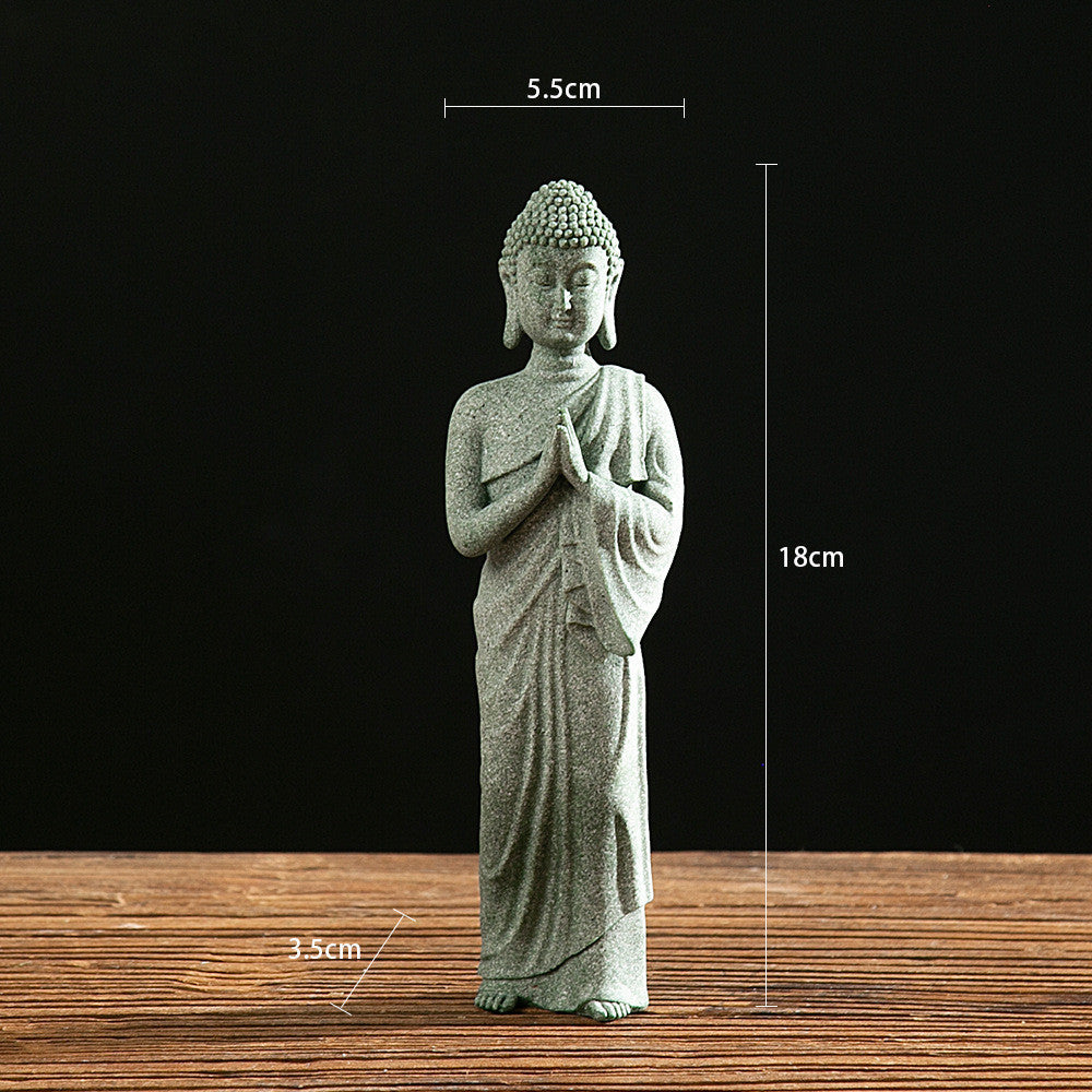 Creative entrance Zen new Chinese style home Buddha statue decoration