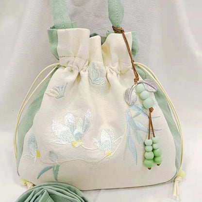 Tassel Embroidery Drawstring Crossbody Bag - China Creative Hub