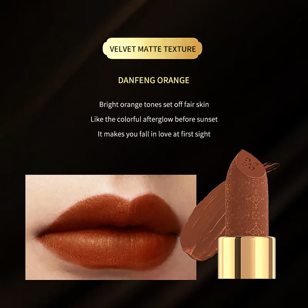 Bogu Series Lipstick-Danfeng Orange-4