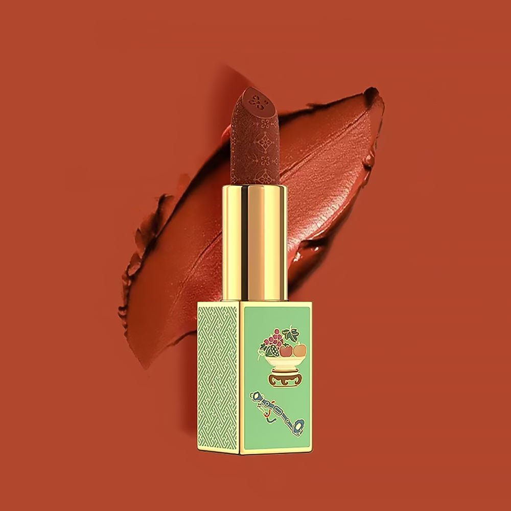 Moisturizing Terracotta Red Lipstick Bogu Sculpted Matte Balm-2