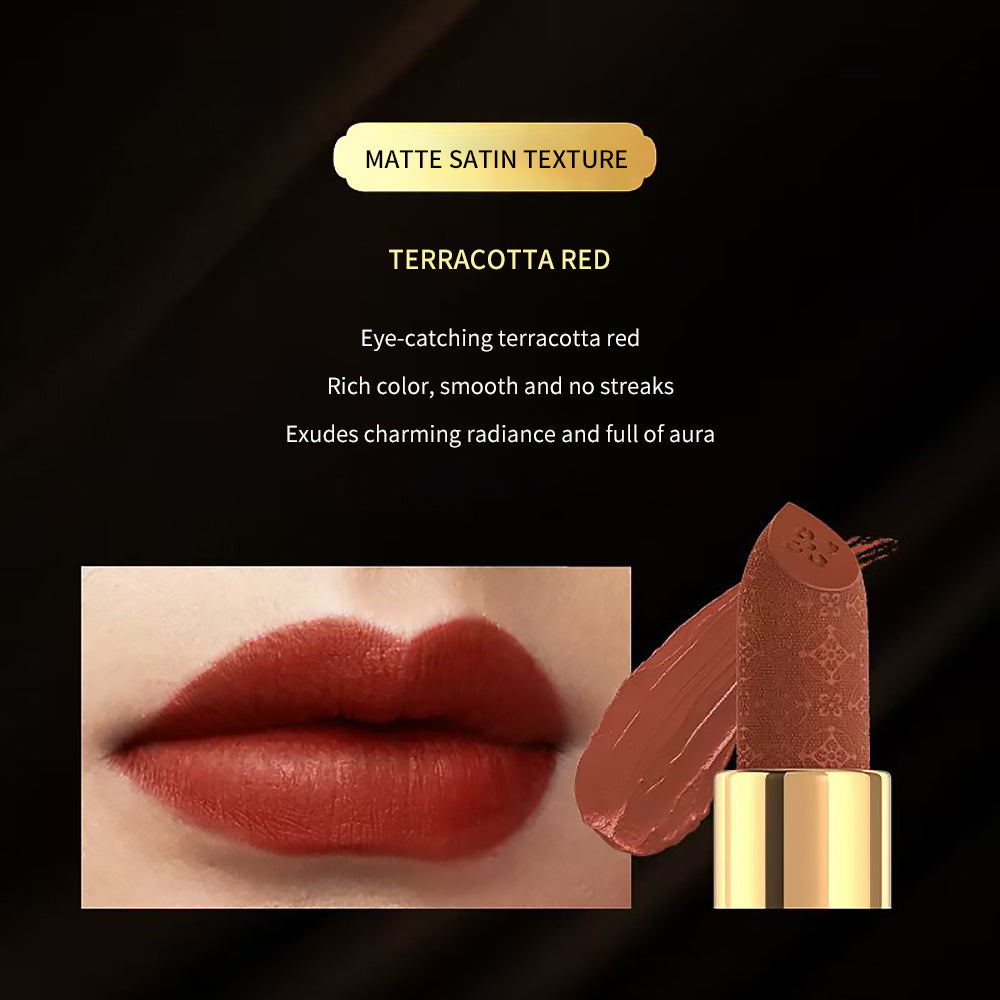 Bogu Series Lipstick-Terracotta Red-4