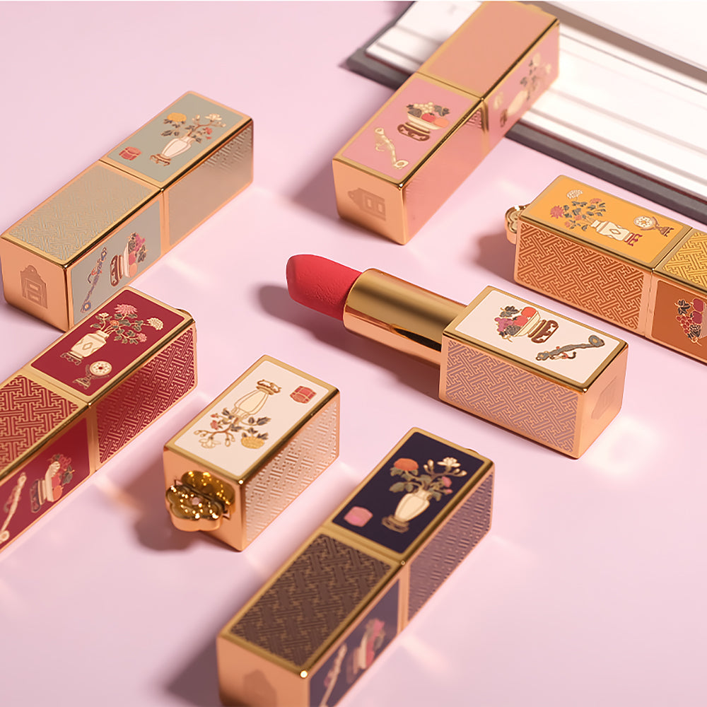 Wintersweet Red Moisturizing Lipstick Inspired by Bogu Aesthetics-5