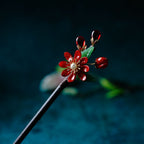 Butterfly Ancient Style Wood Tassel Hairpin-5