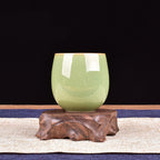 Celadon Tea Cup Ge Kiln Crazed Glaze Ceramic Tea Set-9