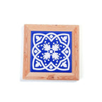 Ceramic Cork Coasters - Chinese Blue and White Porcelain Pattern Design-10