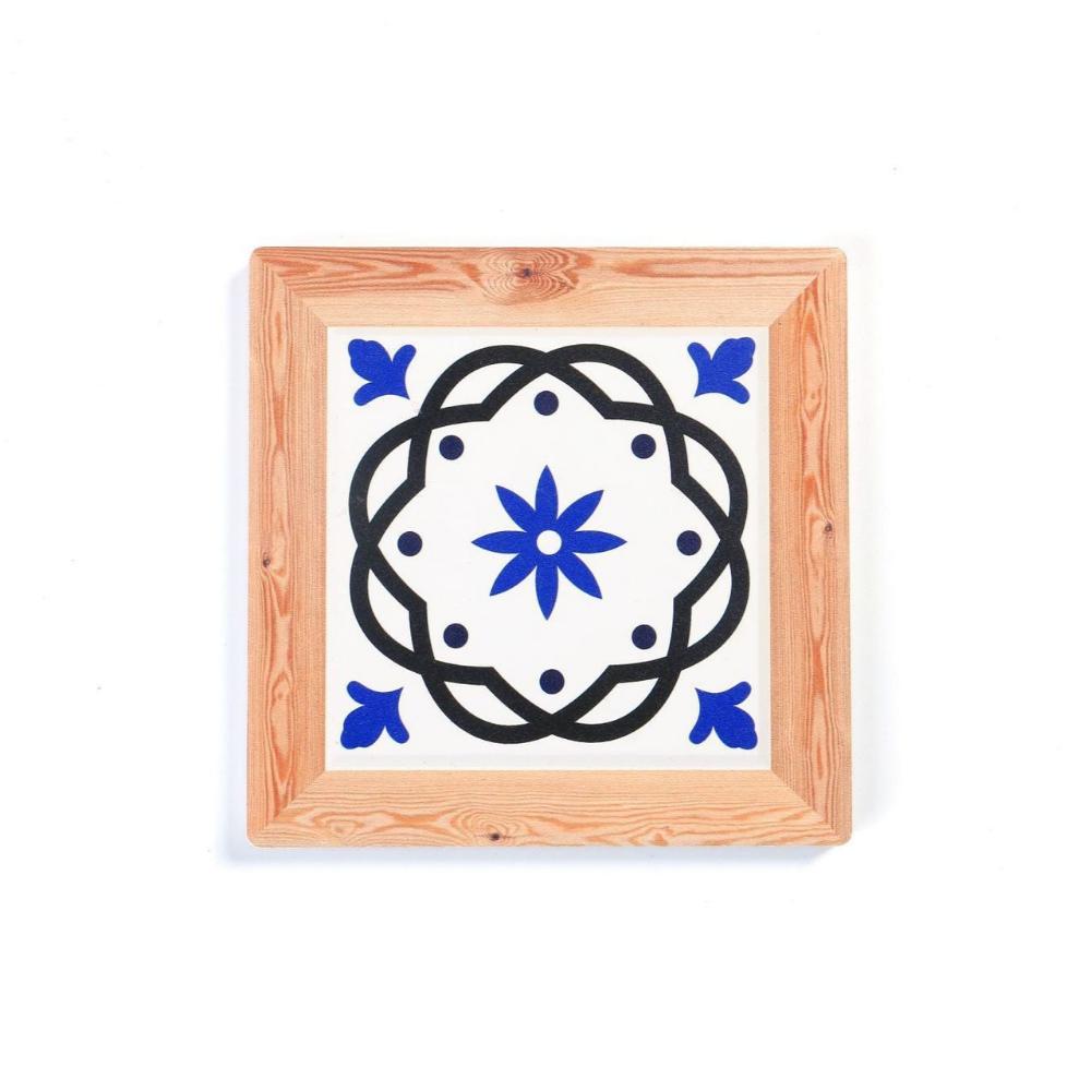 Ceramic Cork Coasters - Chinese Blue and White Porcelain Pattern Design-14
