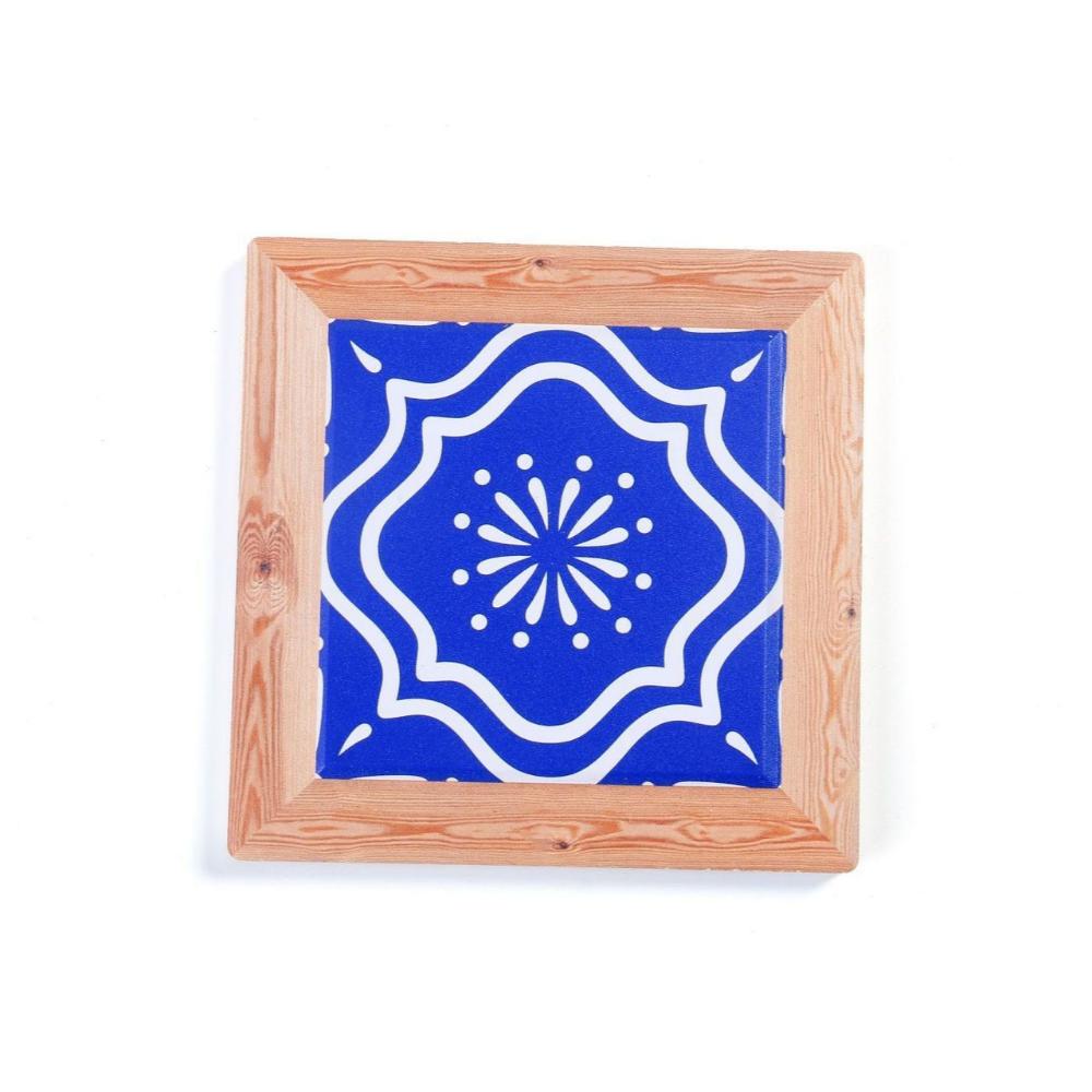 Ceramic Cork Coasters - Chinese Blue and White Porcelain Pattern Design-6