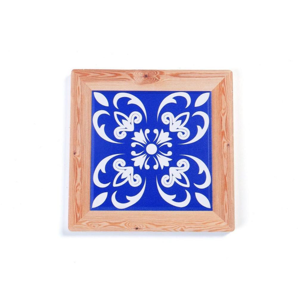 Ceramic Cork Coasters - Chinese Blue and White Porcelain Pattern Design-7