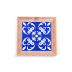Ceramic Cork Coasters - Chinese Blue and White Porcelain Pattern Design-7