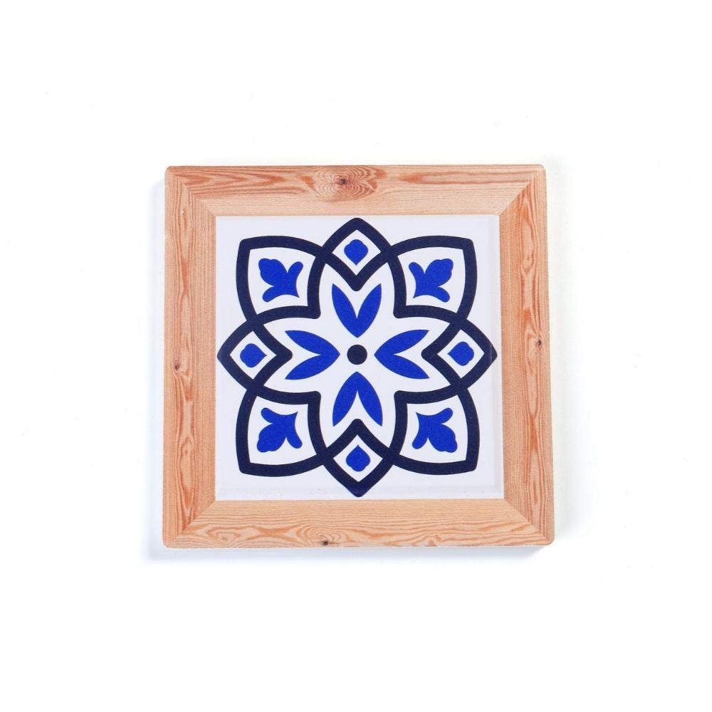 Ceramic Cork Coasters - Chinese Blue and White Porcelain Pattern Design-8