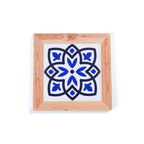 Ceramic Cork Coasters - Chinese Blue and White Porcelain Pattern Design-8