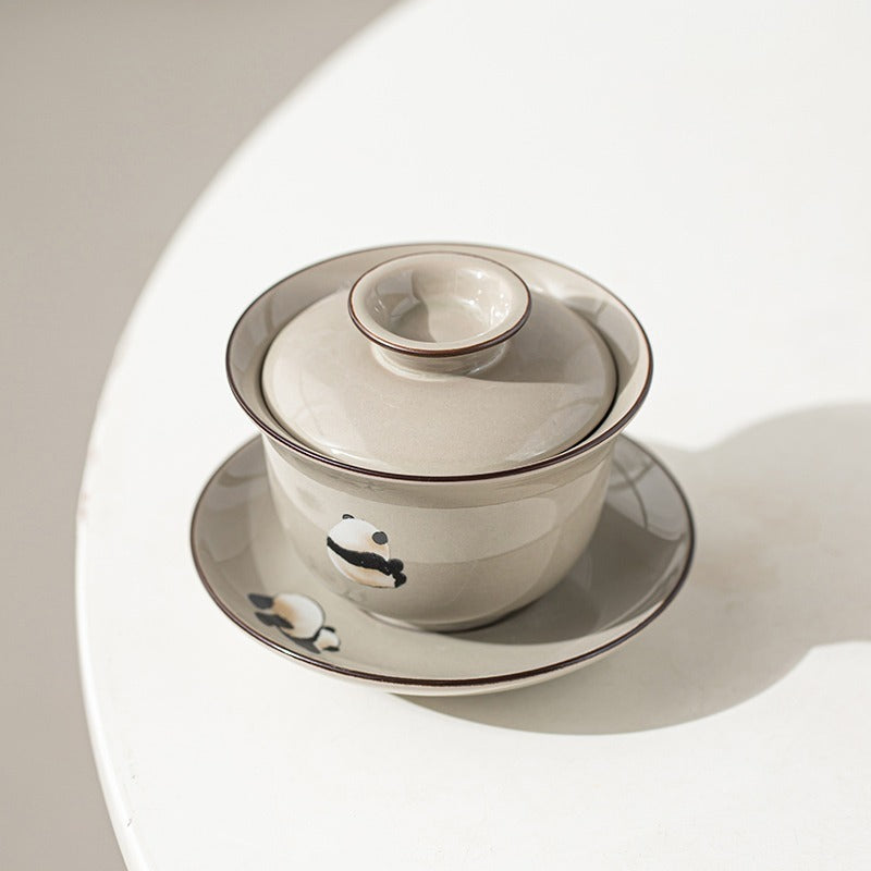 China Panda House Tea Set Household Ceramic Cup Lovely Hostess Cup-10