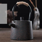 Chinese Cast Iron Teapot Simple Vintage Lifting Beam Teapot-6