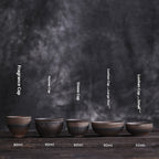 Chinese Kung Fu Tea Cup Antique Rust Glazed Ceramic Teacup-3