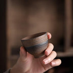 Chinese Kung Fu Tea Cup Antique Rust Glazed Ceramic Teacup-1